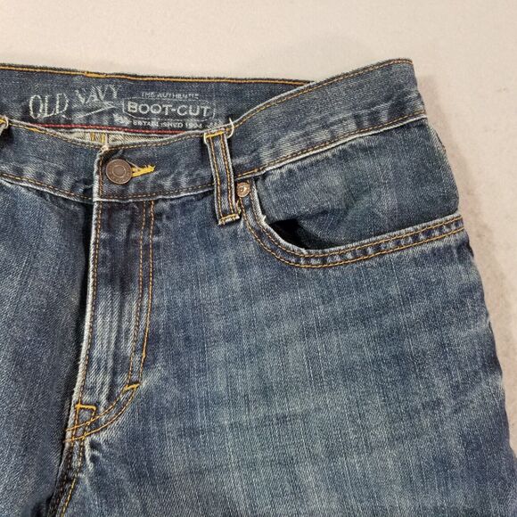 Old Navy Blue Bootcut Jeans for Men - Picture 4 of 11